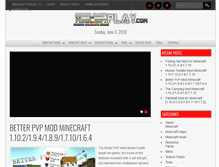 Tablet Screenshot of downloadminecraftplay.com